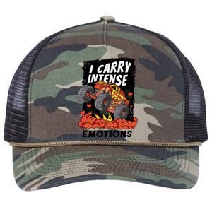 I Carry Intense Emotions Trucker Retro Rope Trucker Hat Cap