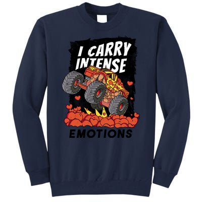 I Carry Intense Emotions Trucker Tall Sweatshirt