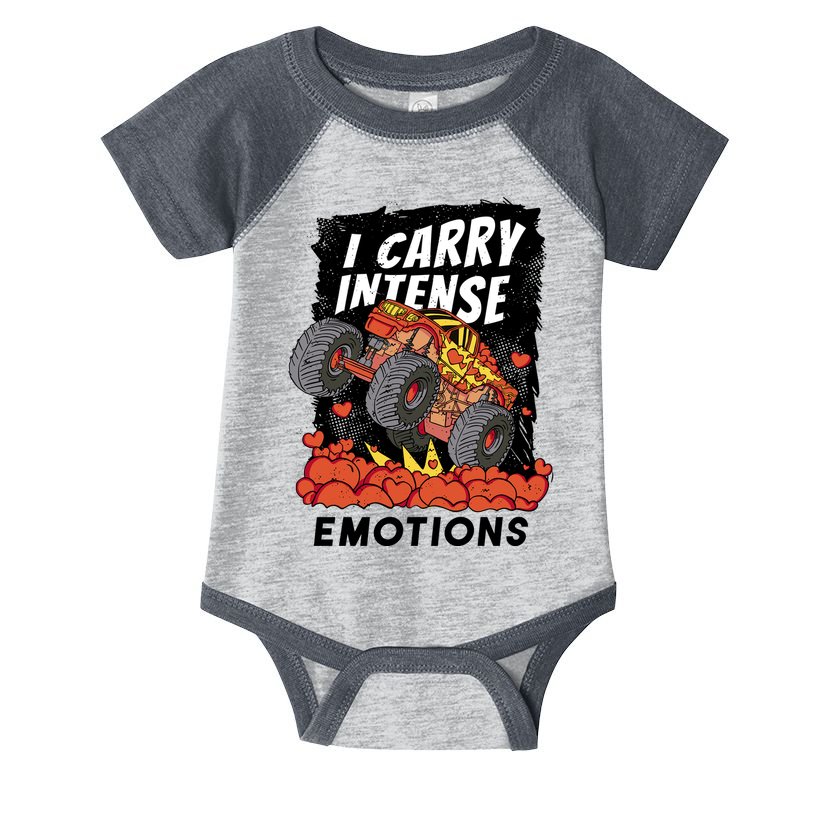 I Carry Intense Emotions Trucker Infant Baby Jersey Bodysuit