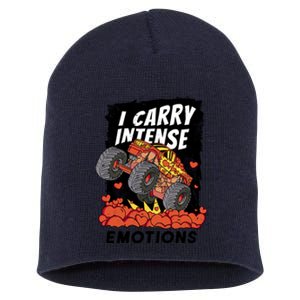 I Carry Intense Emotions Trucker Short Acrylic Beanie