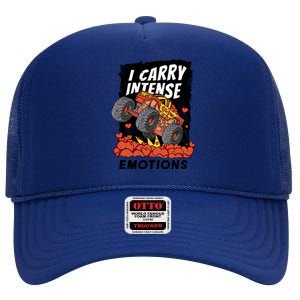 I Carry Intense Emotions Trucker High Crown Mesh Back Trucker Hat