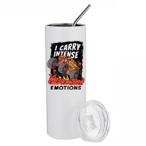 I Carry Intense Emotions Trucker Stainless Steel Tumbler