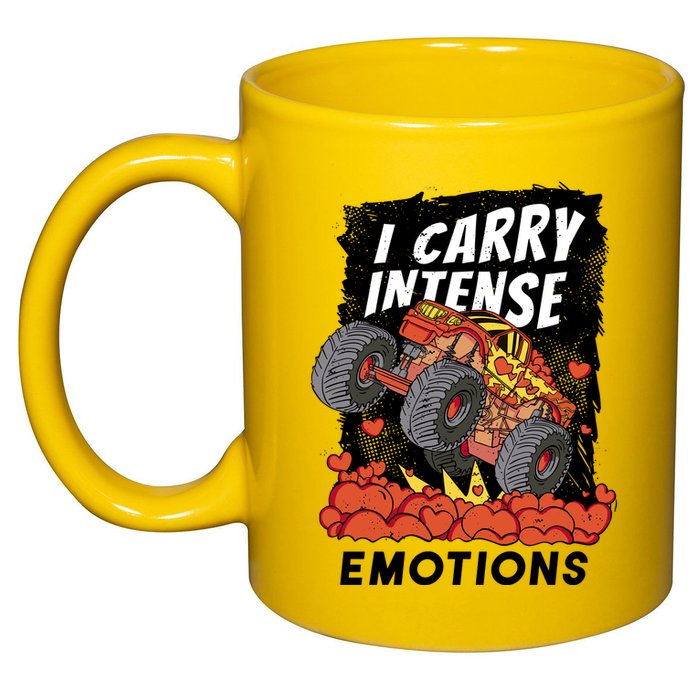 I Carry Intense Emotions Trucker 11oz C Handle Ceramic Mug