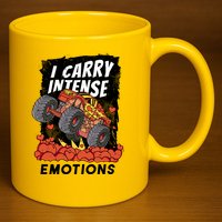 I Carry Intense Emotions Trucker 11oz C Handle Ceramic Mug