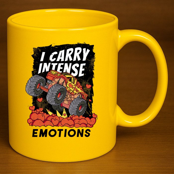 I Carry Intense Emotions Trucker 11oz C Handle Ceramic Mug