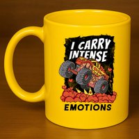 I Carry Intense Emotions Trucker 11oz C Handle Ceramic Mug