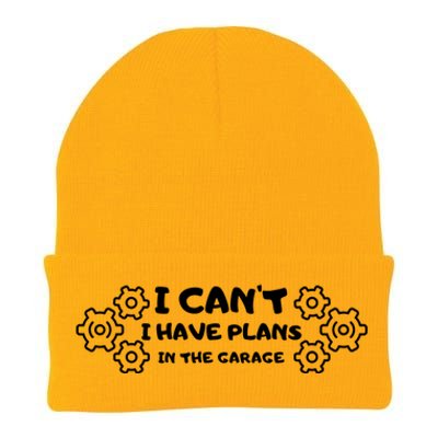 I Can’t I Have Plans In The Garage Funny Gift Knit Cap Winter Beanie