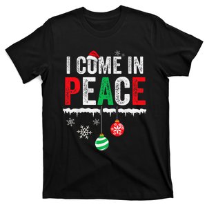 I Come In Peace IM Peace Funny Matching Couple Christmas Gift T-Shirt