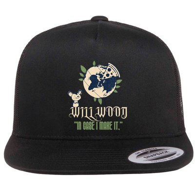 In Case I Make It Classic Will Basic Wood Flat Bill Trucker Hat