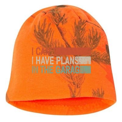 I Cant I Have Plans In The Garage Mechanic Car Enthusiast Gift Kati - Camo Knit Beanie