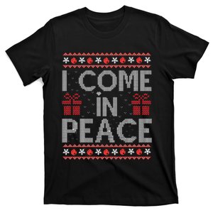 I Come In Peace IM Peace Matching Ugly Christmas Gift T-Shirt