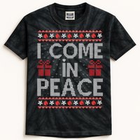 I Come In Peace IM Peace Matching Ugly Christmas Gift Kids Tie-Dye T-Shirt