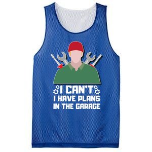 I Can’t I Have Plans In The Garage Gift Mesh Reversible Basketball Jersey Tank