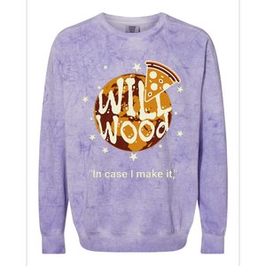 In Case I Make It Classic Will Basic Wood Colorblast Crewneck Sweatshirt