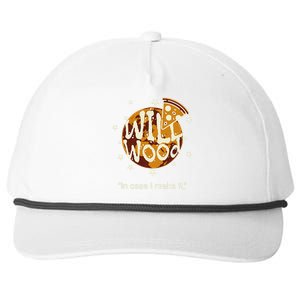 In Case I Make It Classic Will Basic Wood Snapback Five-Panel Rope Hat