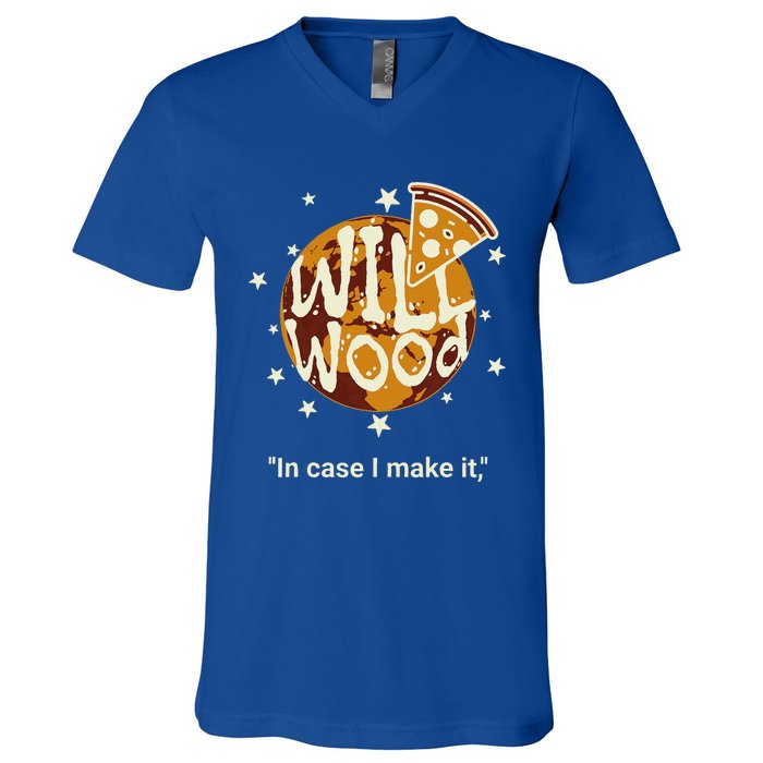 In Case I Make It Classic Will Basic Wood V-Neck T-Shirt