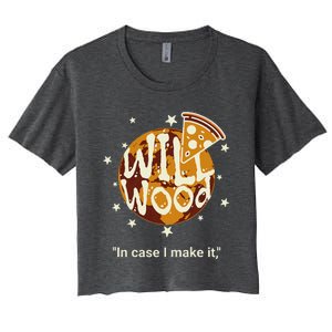 In Case I Make It Classic Will Basic Wood Women's Crop Top Tee