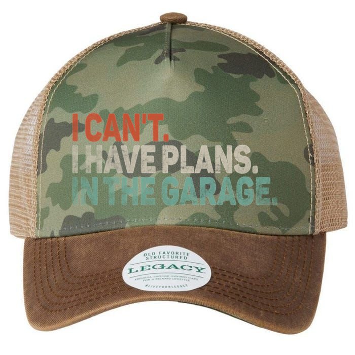 I Cant I Have Plans In The Garage Mechanic Car Enthusiast Gift Legacy Tie Dye Trucker Hat
