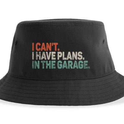 I Cant I Have Plans In The Garage Mechanic Car Enthusiast Gift Sustainable Bucket Hat