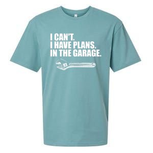 I Can't I Have Plans In The Garage Gift Sueded Cloud Jersey T-Shirt