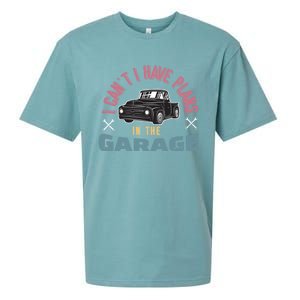 I Can't I Have Plans In The Garage Gift Sueded Cloud Jersey T-Shirt