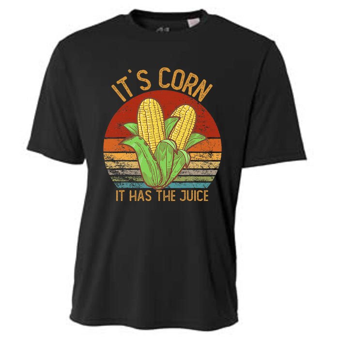 It`S Corn It Has The Juice S Crop Top Corn Lovers Cooling Performance Crew T-Shirt