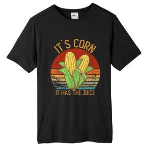 It`S Corn It Has The Juice S Crop Top Corn Lovers Tall Fusion ChromaSoft Performance T-Shirt