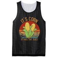 It`S Corn It Has The Juice S Crop Top Corn Lovers Mesh Reversible Basketball Jersey Tank