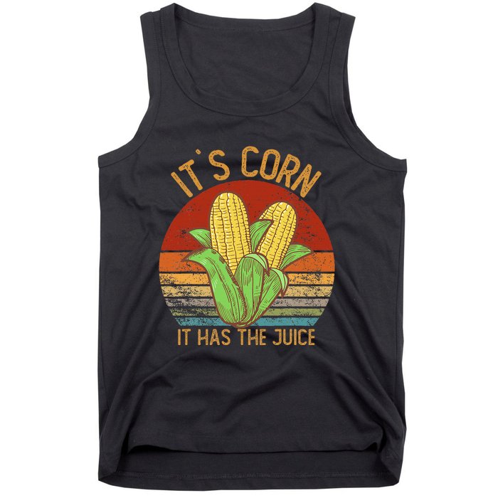 It`S Corn It Has The Juice S Crop Top Corn Lovers Tank Top