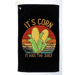 It`S Corn It Has The Juice S Crop Top Corn Lovers Platinum Collection Golf Towel