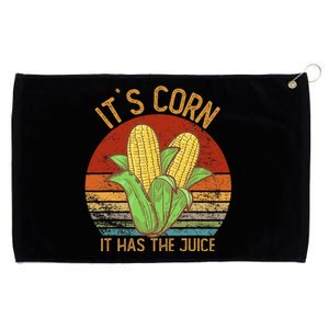 It`S Corn It Has The Juice S Crop Top Corn Lovers Grommeted Golf Towel