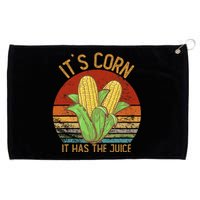 It`S Corn It Has The Juice S Crop Top Corn Lovers Grommeted Golf Towel