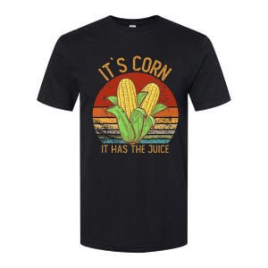 It`S Corn It Has The Juice S Crop Top Corn Lovers Softstyle CVC T-Shirt