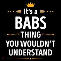 Inked Creation Its A Babs Thing You WouldnT Understand Button