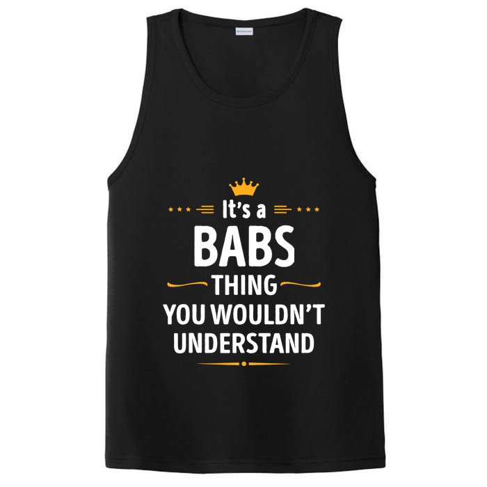 Inked Creation Its A Babs Thing You WouldnT Understand PosiCharge Competitor Tank