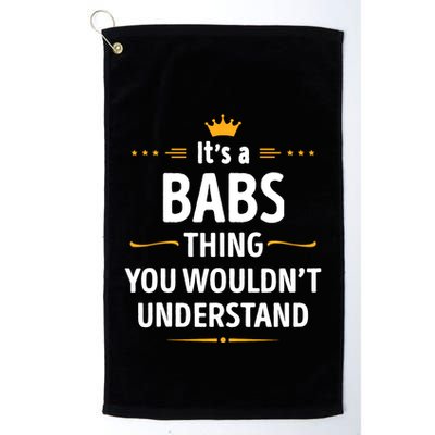 Inked Creation Its A Babs Thing You WouldnT Understand Golf Towel