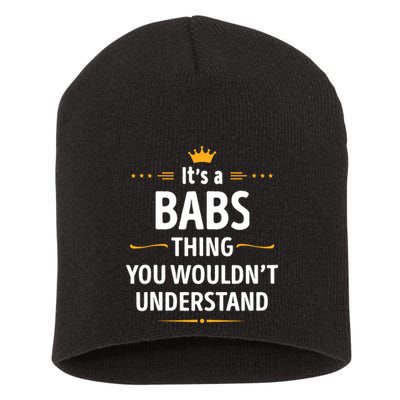 Inked Creation Its A Babs Thing You WouldnT Understand Short Acrylic Beanie