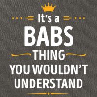 Inked Creation Its A Babs Thing You WouldnT Understand Cotton Canvas Backpack