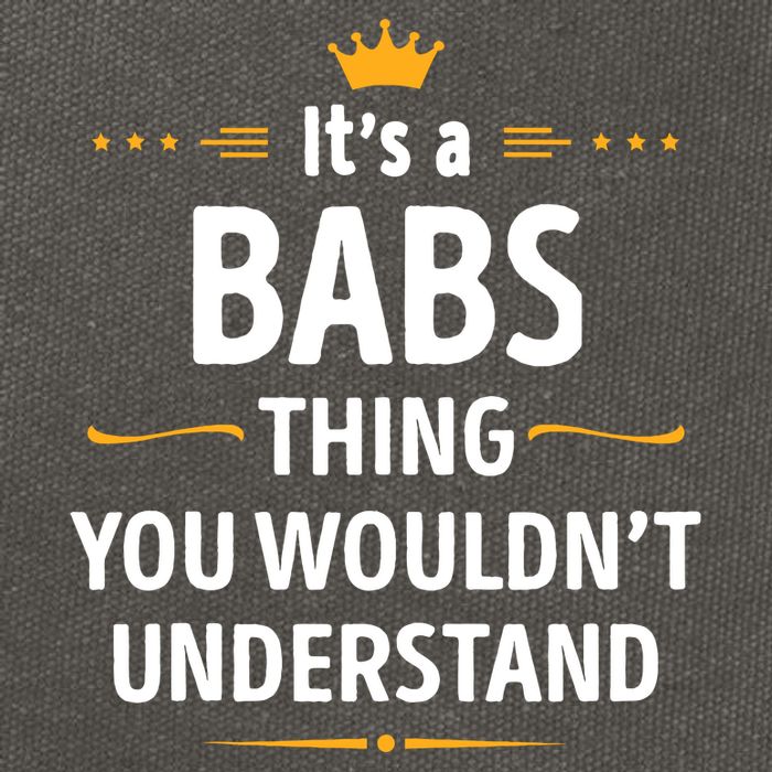 Inked Creation Its A Babs Thing You WouldnT Understand Cotton Canvas Backpack