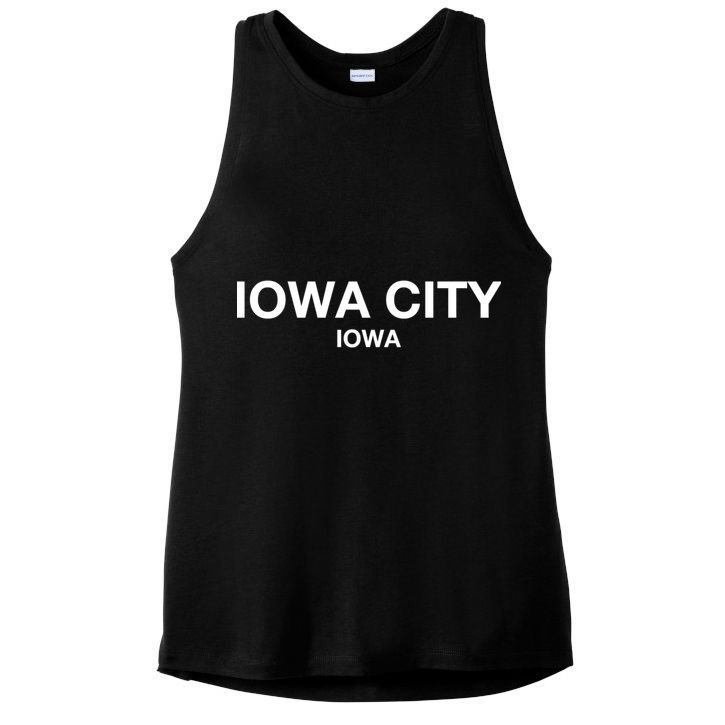 Iowa City Iowa Gift Show Your Love For City Iowa City Great Gift Ladies PosiCharge Tri-Blend Wicking Tank