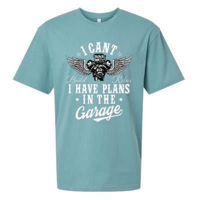 I Cant I Have Plans In The Garage Fathers Day Car Mechanics Sueded Cloud Jersey T-Shirt