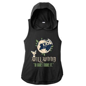 In Case I Make It Classic Will Basic Wood Ladies PosiCharge Tri-Blend Wicking Draft Hoodie Tank