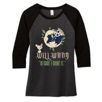 In Case I Make It Classic Will Basic Wood Women's Tri-Blend 3/4-Sleeve Raglan Shirt