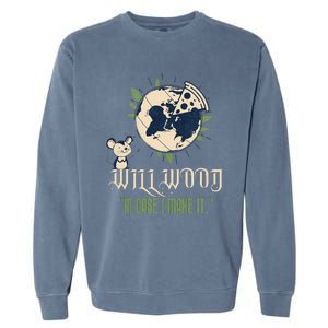 In Case I Make It Classic Will Basic Wood Garment-Dyed Sweatshirt