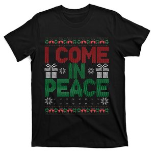 I Come In Peace IM Peace Matching Ugly Christmas Sweater Gift T-Shirt