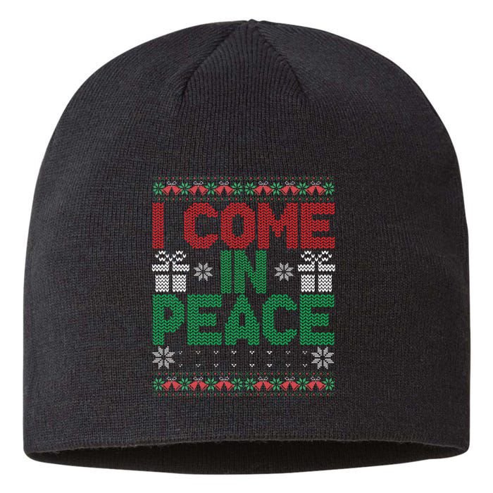 I Come In Peace IM Peace Matching Ugly Christmas Sweater Gift Sustainable Beanie