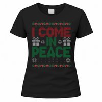 I Come In Peace IM Peace Matching Ugly Christmas Sweater Gift Women's T-Shirt