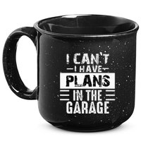 I Cant I Have Plans In The Garage Funny Retro Car Mechanic 15oz Campfire Ceramic Mug