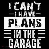 I Cant I Have Plans In The Garage Funny Retro Car Mechanic Sustainable Knit Beanie