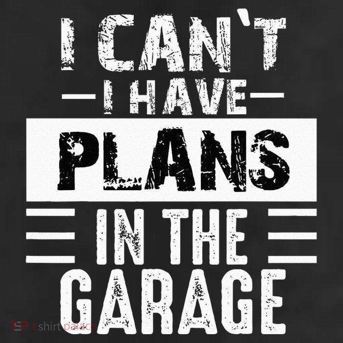 I Cant I Have Plans In The Garage Funny Retro Car Mechanic 25L Jumbo Tote